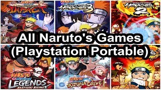 ALL NARUTO GAMES for PSP  Plastation Portable 20072011 [upl. by Eimmac164]