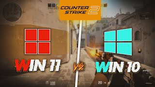 Counter Strike 2  Windows 10 vs Windows 11  FPS TEST [upl. by Oirretno]