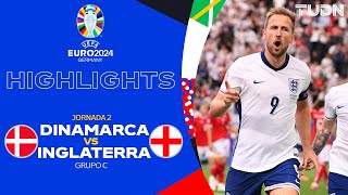 HIGHLIGHTS  Dinamarca vs Inglaterra  UEFA EURO 2024  J2  TUDN [upl. by Doownel788]