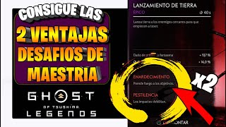 COMO CONSEGUIR 2 VENTAJAS con DESAFIOS DE MAESTRIA  Ghost Of Tsushima Legends Tutorial [upl. by Sidnal324]