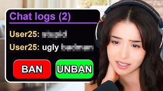 Pokimane Goes Through Her Unban Requests [upl. by Siroved]