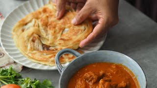 How To Make Flaky Roti Canai Recipe [upl. by Ynohtnanhoj992]