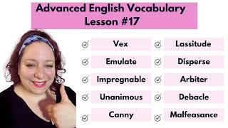 Advanced Vocabulary Builder Lesson 17 [upl. by Marcelia]