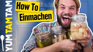 How To Einmachen  Gewürzgurken und Birnen selber einkochen  yumtamtam [upl. by Rachele]