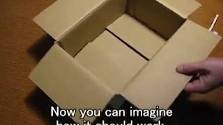 HOW TO MAKE CARDBOARD BOX SMALLER [upl. by Kabob]