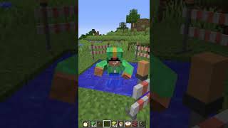 Surprising Villager with pins 8118 minecraft meme shorts [upl. by Ettezil]