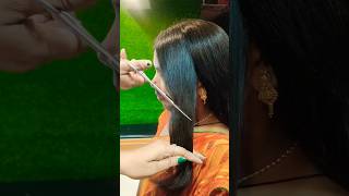 Long hair cutting ✂️✂️haircutshort hair cuttinghair hackshort shorts youtubeshorts [upl. by Maryann901]