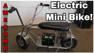 SUPER COOL 1960s Electric Mini Bike Cal Jet Electra Mite [upl. by Atsejam]