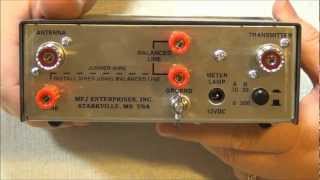 MFJ971 Portable Antenna Tuner 18  30 MHZ Overview  AF5DN [upl. by Gorges498]