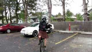 Darth Vader and the Imperial March on Bagpipes and Unicycle  The Unipiper [upl. by Rasaec]