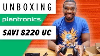 Plantronics Savi 8220 UC Headset Unboxing [upl. by Nybor]