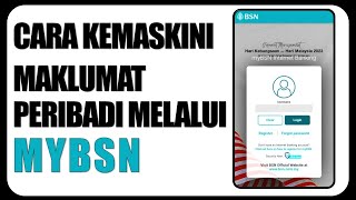 Cara Kemaskini Maklumat Pengguna BSN [upl. by Dulsea]