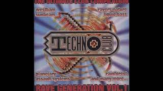 VA Techno Club Rave Generation Vol 1  1994 1 CD [upl. by Aneehsar]