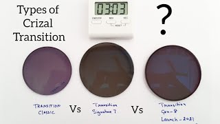 Crizal Transition Classic VS Crizal Generation 8  Types Of Crizal Transition Photochromatic lenses [upl. by Kcuhc]