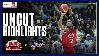 FINAL THREE MINUTES UNCUT of Brgy Ginebras WIN against Meralco 🔥  PBA SEASON 49 GOVERNORS CUP [upl. by Oberstone]