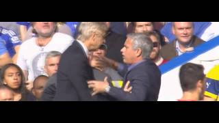 Arsene Wenger vs José Mourinho FIGHT  Chelsea vs Arsenal 10 Premier League 05102014 HD [upl. by Horvitz]