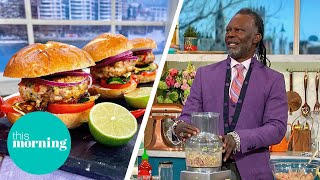 Levi Roots’ Signature Caribbean Chicken Burgers  This Morning [upl. by Beard]