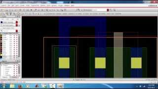 Layout of Inverter in Cadence Virtuoso90 nmPart1 [upl. by Dominus]