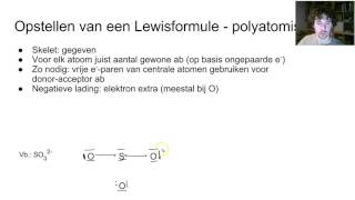 M1H2V5d2  lewistructuren van polyatomische ionen opstellen [upl. by Sekyere436]