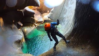 Canyoning Monmouth Canyon  Squamish BC [upl. by Annahc837]