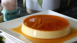 3 Ingredients Flan  Easy Homemade Flan Caramel Recipe [upl. by Eimaral]