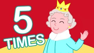 5 Times Table Song 110  Learn Math for Kids X5 Multiplication Song [upl. by Attah140]