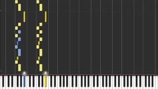 Paradise City  Guns n Roses Easy Piano Tutorial in Synthesia 100 speed [upl. by Bartle427]