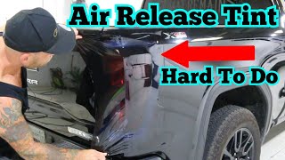 Howto Very hard tail light tint  GMC Sierra truck [upl. by Ahsakal]