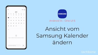 Ansicht vom Samsung Kalender ändern  Samsung Android 14  One UI 6 [upl. by Anhej264]