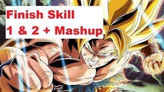 Dragon Ball Z Dokkan Battle  PHY SSJ Goku Finish Skill OST 1 amp 2  Mashup [upl. by Annig]