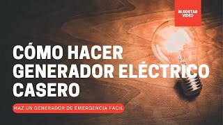 ⚡GENERADOR ELÉCTRICO CASERO AUTOSUSTENTABLE⚡  Energía Infinita  PARTE 1 [upl. by Eelrefinnej395]