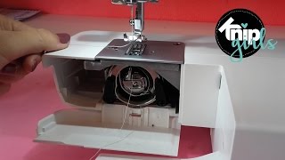 Tutorial spoeltje maken amp naaimachine inrijgen  KNIPgirls Rachel [upl. by Iniffit51]