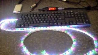 RibbonWizard DMX 512 to ws2812 LED STRIP CONTROLLER Video Two [upl. by Ellatsyrc]