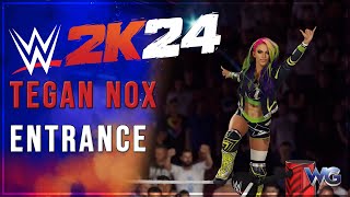 WWE 2K24  Tegan Nox Entrance [upl. by Chalmers895]