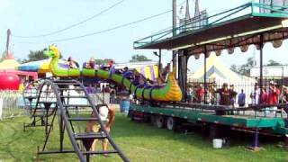 AJ riding Dragon Wagon at the Fair [upl. by Adiv]