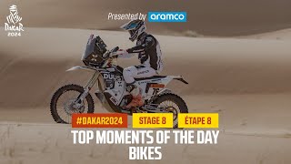 Bikes Top moments  Stage 8  Dakar2024 [upl. by Atiuqin]