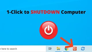 How to Quickly ShutdownRestart your computer in 1Click Windows 10 [upl. by Nanerb]