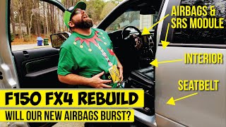 How to replace airbags SRS module and seat belts on a 0914 F150 [upl. by Yeliak555]