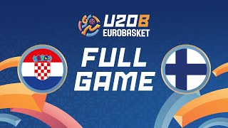 Group Phase  Croatia v Finland  Full Basketball Game  FIBA U20 EuroBasket 2024 Division B [upl. by Yuria846]