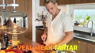 Deliciously Raw  Veal Steak Tartare Recipe  A Culinary Masterpiece  Step by Step Kitchen [upl. by Keil]