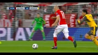 Arjen Robben Goal vs Arsenal 10  150217 [upl. by Brandie349]