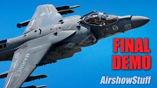 Final USMC AV8B Harrier Demo  MCAS Cherry Point Airshow 2024 [upl. by Suellen]