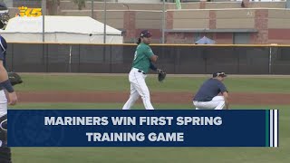 Mariners win first Spring Training game [upl. by Atirrehs569]