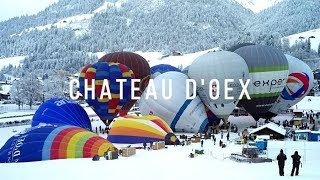 Festival de montgolfières à Château DOex  Suisse [upl. by Blumenthal]