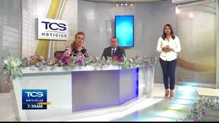 Fuerte sismo en plena transmisión en vivo de TCS Noticias [upl. by Pelligrini]