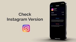 How To Check Instagram Version [upl. by Eben]