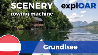 NEW indoor rowing scenery  Lake Grundl  Grundlsee  Austria [upl. by Tut]