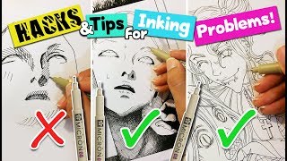 HACKS amp TIPS for Microns you NEED to know▼ solving common inking problems▼ ARTIST LIFE HACKS [upl. by Avlasor989]