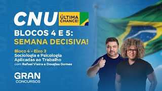 CNU Saúde Bloco 4  Eixo 3  Semana Decisiva Sociologia e Psicologia aplicadas ao trabalho [upl. by Sethrida]