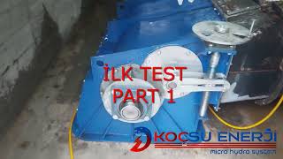 KURULU GÜÇ 200 KW BANKİ TİP TÜRBİN  200 kw cross flow turbine [upl. by Flodnar]